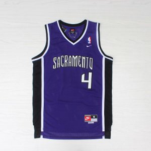 Maillot Sacramento Kings Webber #4 Pourpre