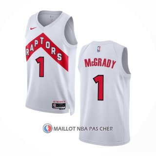 Maillot Tornto Raptors Tracy McGrady NO 1 Association 2022-23 Blanc