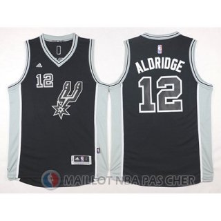 Maillot San Antonio Spurs Aldridge #12 Noir