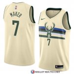 Maillot Milwaukee Bucks Thon Maker Ville 2018 Crema