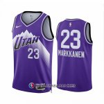 Maillot Utah Jazz Lauri Markkanen NO 23 Ville 2023-24 Volet