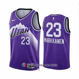 Maillot Utah Jazz Lauri Markkanen NO 23 Ville 2023-24 Volet