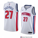 Maillot Detroit Pistons Zaza Pachulia Association 2018 Blanc