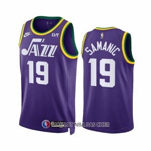 Maillot Utah Jazz Luka Samanic NO 19 Classic 2023-24 Volet