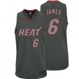 Maillot Gris James Miami Heat Revolution 30