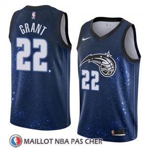 Maillot Orlando Magic Jerian Grant No 22 Ciudad 2018 Bleu