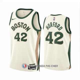 Maillot Boston Celtics Al Horford NO 42 Ville 2023-24 Blanc