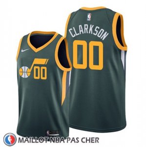 Maillot Utah Jazz Jordan Clarkson Earned Edition Vert