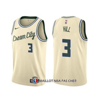 Maillot Milwaukee Bucks George Hill Ville 2019-20 Crema