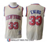 Maillot Knicks Patrick Ewing 33 Retro Crema