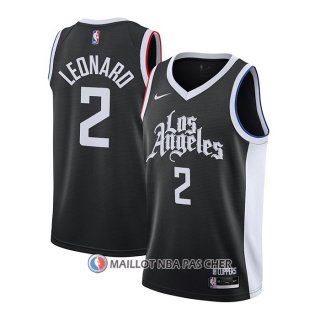Maillot Los Angeles Clippers Kawhi Leonard Ville 2020-21 Noir