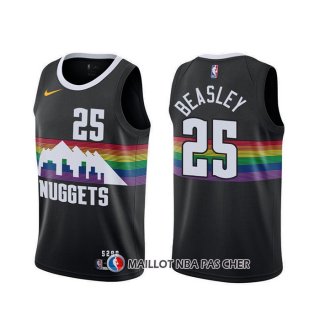 Maillot Denver Nuggets Malik Beasley Ville 2019-20 Noir