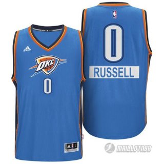 Maillot Westbrook Oklahoma City Thunder #0 Bleu
