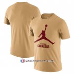 Maillot Manche Courte Cleveland Cavaliers Essential Jumpman Marron