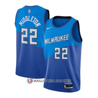 Maillot Milwaukee Bucks Khris Middleton Ville 2020-21 Bleu