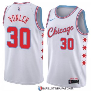 Maillot Chicago Bulls Noah Vonleh Ville 2018 Blanc