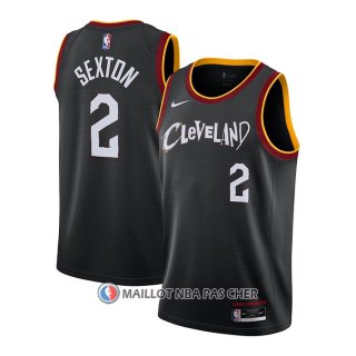 Maillot Cleveland Cavaliers Collin Sexton Ville 2020-21 Noir