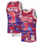 Maillot Philadelphia 76ers Allen Iverson NO 3 Mitchell & Ness Lunar New Year Rouge