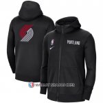 Veste a Capuche Portland Trail Blazers Showtime Therma Noir