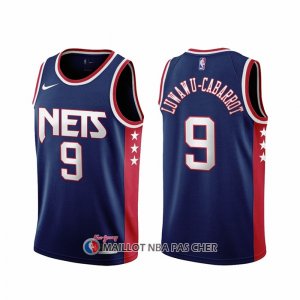 Maillot Brooklyn Nets Timothe Luwawu-cabarrot NO 9 Ville 2021-22 Bleu