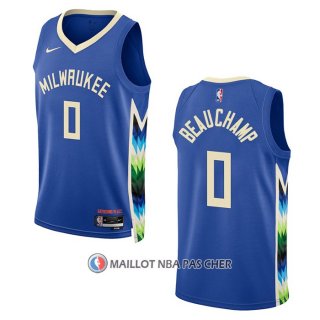 Maillot Milwaukee Bucks Marjon Beauchamp NO 0 Ville 2022-23 Bleu