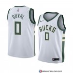 Maillot Milwaukee Bucks Trevon Duval Association 2018 Blanc