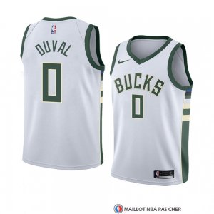 Maillot Milwaukee Bucks Trevon Duval Association 2018 Blanc