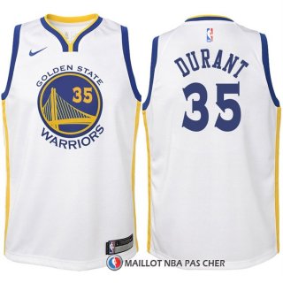 Maillot Enfant Golden State Warriors Durant 2017-18 35 Blanc