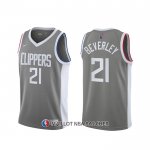 Maillot Los Angeles Clippers Patrick Beverley Earned 2020-21 Gris