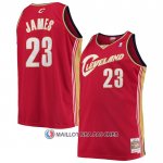 Maillot Cleveland Cavaliers LeBron James NO 23 Mitchell & Ness 2003-04 Rouge