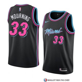 Maillot Miami Heat Alonzo Mourning Ville 2018-19 Noir