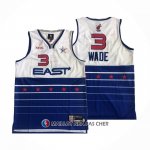 Maillot All Star 2006 Dwyane Wade NO 3 Bleu Blanc
