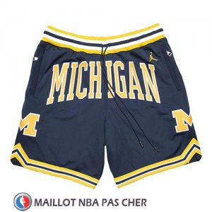 Short Air Jordan Just Don NCAA Michigan Bleu