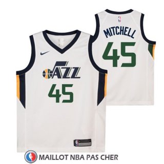 Maillot Enfant Jazz Donovan Mitchell 45 Association 2017-18 Noir