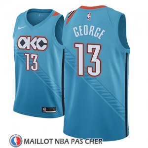 Maillot Oklahoma City Thunder Paul George Ciudad 2018-19 Bleu
