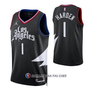 Maillot Los Angeles Clippers James Harden NO 1 Statement Noir