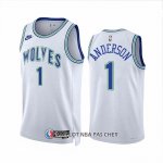 Maillot Minnesota Timberwolves Kyle Anderson NO 1 Classic 2023-24 Blanc