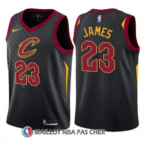 Maillot Enfant Cleveland Cavaliers Lebron James Statement 2017-18 Negro