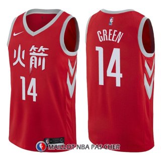 Maillot Houston Rockets Gerald Green Ciudad 14 2017-18 Rouge