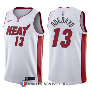 Maillot Miami Heat Bam Adebayo Association 13 2017-18 Blanc