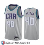 Maillot Charlotte Hornets Cody Zeller Ville Edition Gris