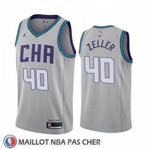Maillot Charlotte Hornets Cody Zeller Ville Edition Gris