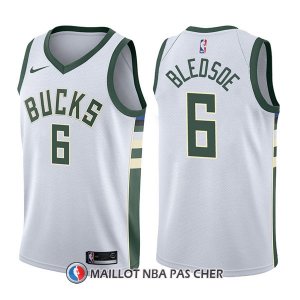 Maillot Milwaukee Bucks Eric Bledsoe Association 6 2017-18 Blanc