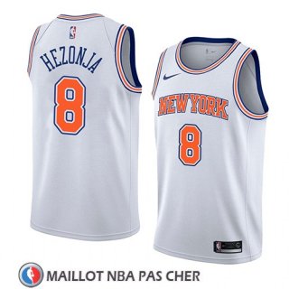 Maillot New York Knicks Mario Hezonja No 8 Statement 2018 Blanc