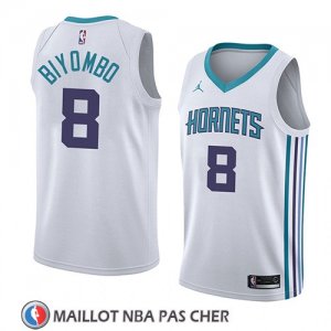 Maillot Charlotte Hornets Bismack Biyombo Association 2018 Blanc