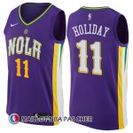 Maillot New Orleans Pelicans Holiday 11 Ciudad 2017-18 Volet