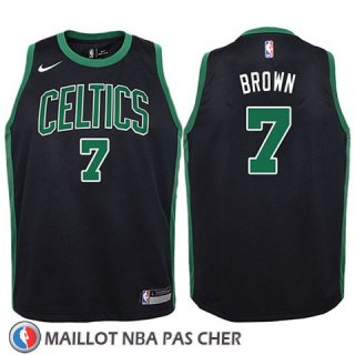 Maillot Enfant Boston Celtics Jaylen Brown No 7 Statement 2017-18 Noir
