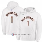 Veste a Capuche San Antonio Spurs Victor Wembanyama Ville 2023-24 Blanc