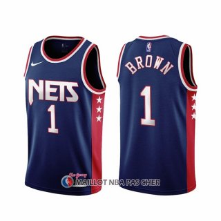 Maillot Brooklyn Nets Bruce Brown NO 1 Ville 2021-22 Bleu