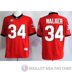 Maillot NCAA Herchel Walker Rouge Edicion Limitada